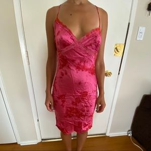 Diab’less Pink + Red Tie Dye Dress, Size 1